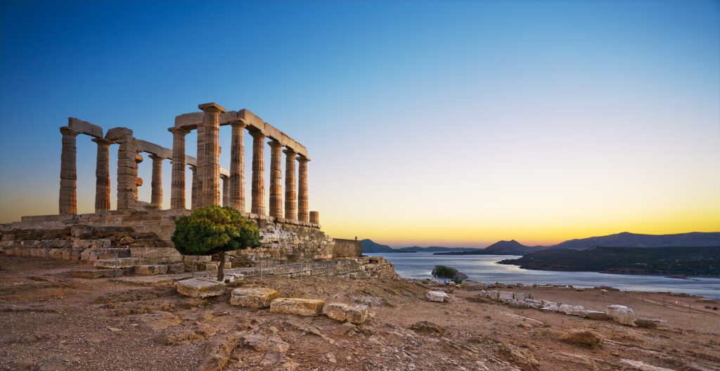 Temple of Poseidon at Cape Sounion, Greece